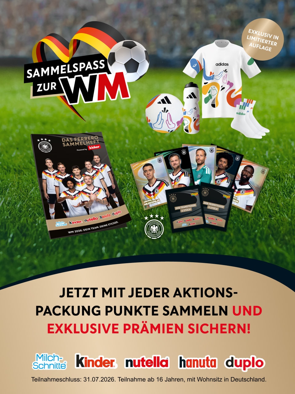 Ferrero WM26 Sammelspass Aktion