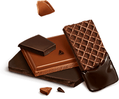 Waffel mit Schokolade